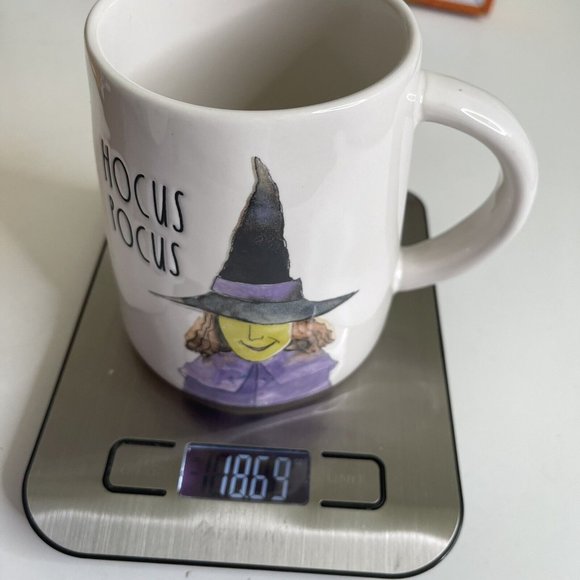 SOLD!! NWT New Rae Dunn Halloween Mug HOCUS POCUS 2022 Watercolor Witch - Picture 4 of 5